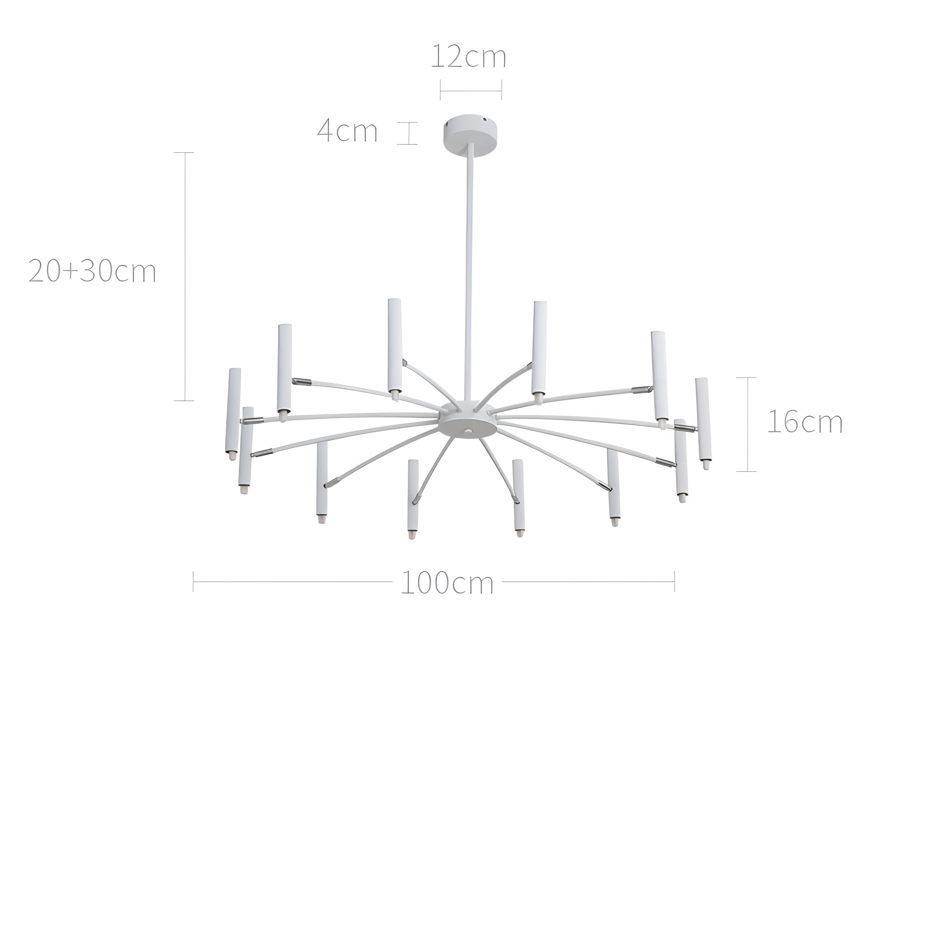 Bodie - Round Multi Adjustable Head Modern Ceiling Light Chandelier
