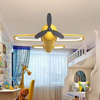 Tru - Children's Room Hanging Airplane LED Ceiling Light