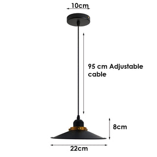 Catalina - Industrial Modern Black Round Ceiling Light