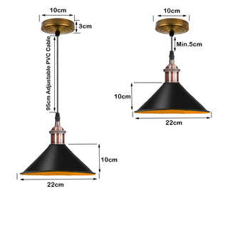 Elina - Modern Cone Round Ceiling Light