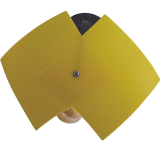 Teres - Modern Yellow Shade Black Wall light