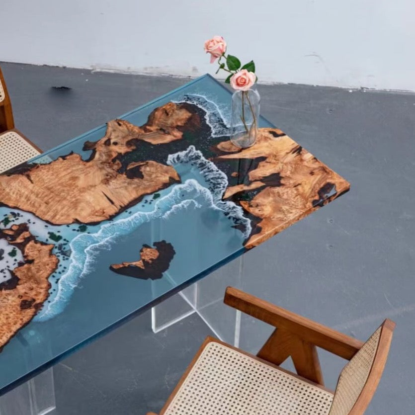 Avalonia - Ocean Wave Island Dining Table