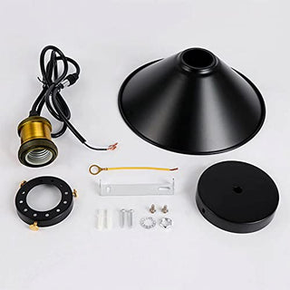 Tomas - 3 Pack Modern Black Cone Shade Ceiling Pendant Light