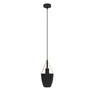 Olivi - Black Modern Round Buckle Pendant Ceiling Light
