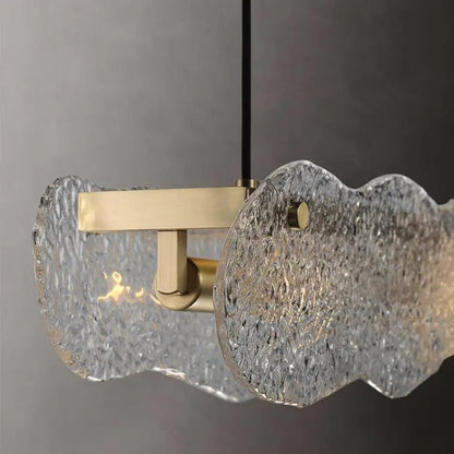 Nixon - Modern Textured Thin Glass Ceiling Light Chandelier