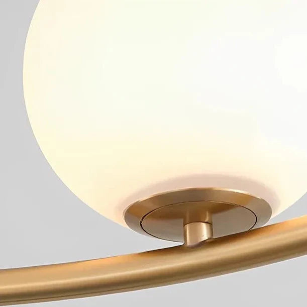 Carrillo - White Frosted Glass Hanging Modern Ceiling Light