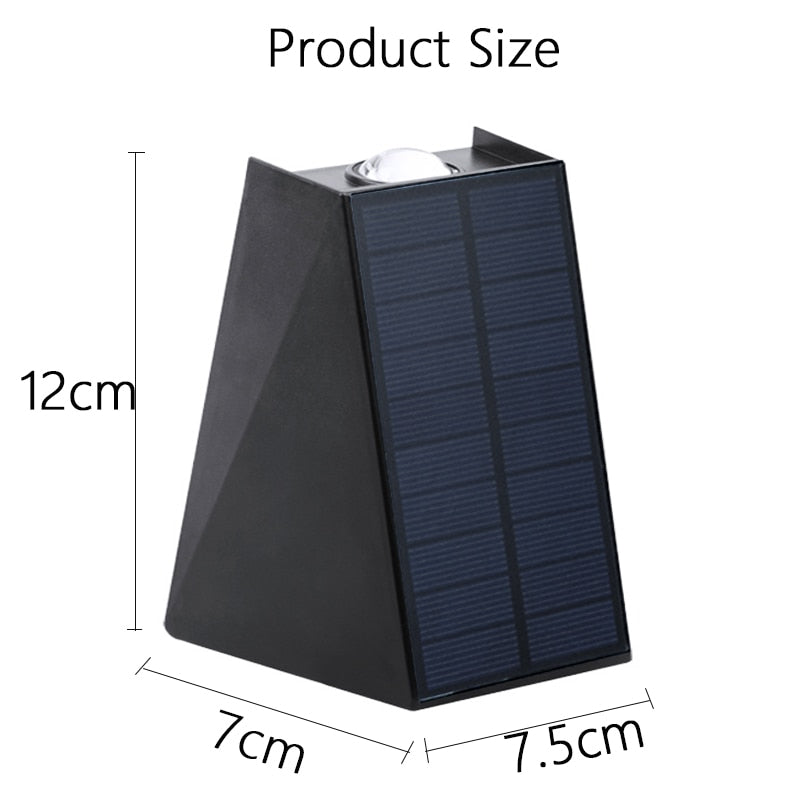 Lakopa - Outdoor LED Solar Wall Light Waterproof Up/Down