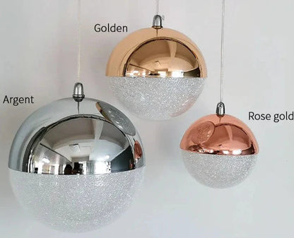 Ursula - Modern Silver Crystal Ball Round Ceiling Chandelier