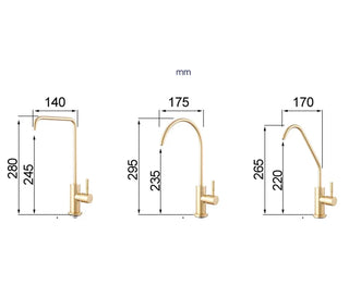 Christion - Gold Modern Rotatable Purified Cold Water Drinking Tap