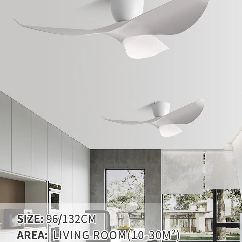 Reilly - Modern Ceiling Fan with Sculptural Integrated Light