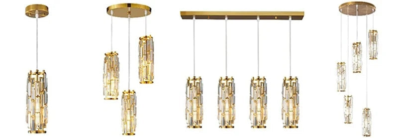 Enoch - Crystal Hanging Ceiling Light Cluster
