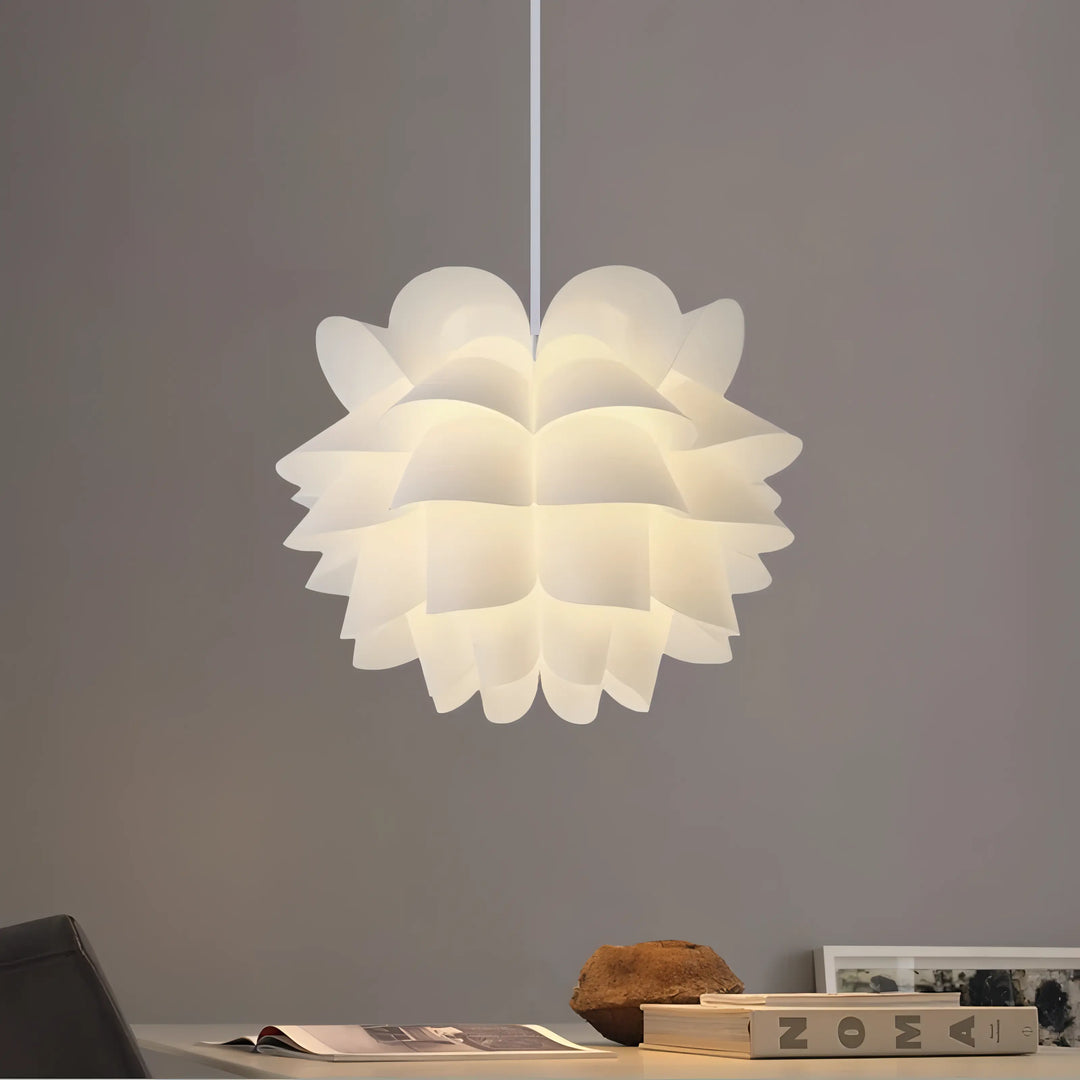 Sarah - Linear White Hanging Round Ceiling Light