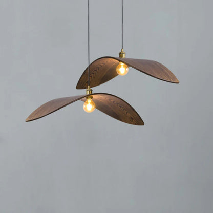 Iliana - Bird Curved Wood Style Hanging Pendant Ceiling Light