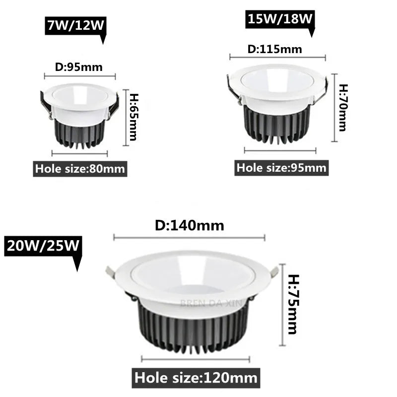 Aayla - Dimmable LED Ceiling Downlight Anti-Glare