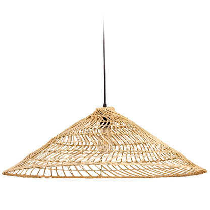 Silas - Wooden Shade Round Pendant Hanging Ceiling Light