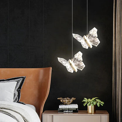 Mariposa - Modern Crystal Butterfly Wall Light And Pendant Hanging Ceiling Light