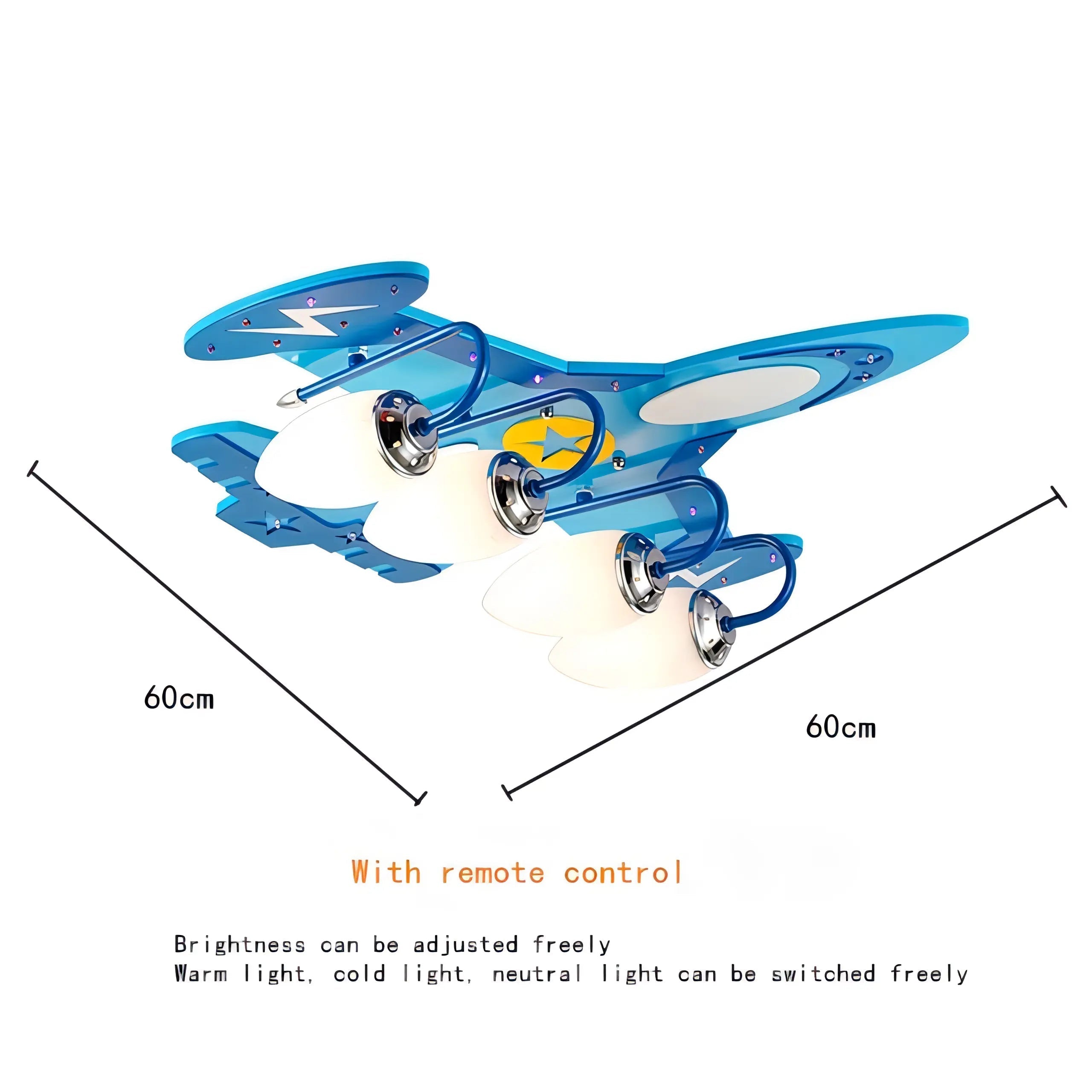 Holguin - LED Aeroplane Hanging Children's Ceiling Light