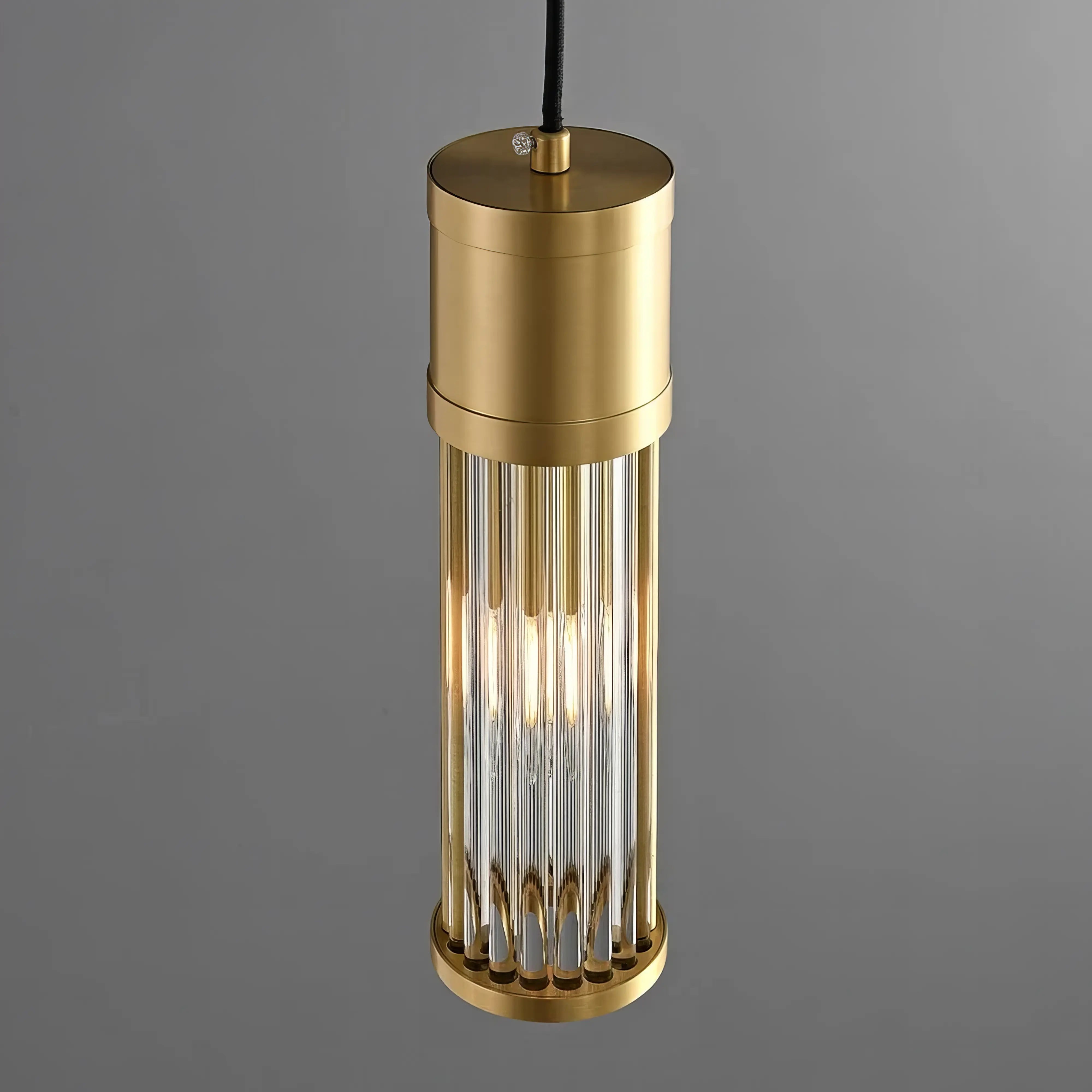 Louise - Modern Caged Glass Pendant Hanging Ceiling Light