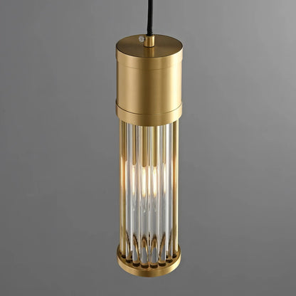 Louise - Modern Caged Glass Pendant Hanging Ceiling Light
