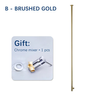 Arielle - Brass Modern Ceiling Mounted Bathroom Tap