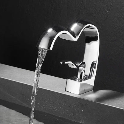 Britton - Love Heart Shaped Hot/Cold Mixer Basin Tap