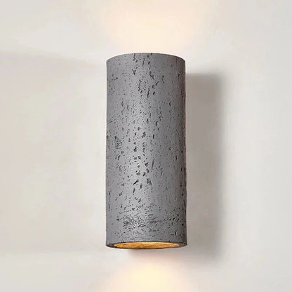 Ciro - Minimalist Stone Wabi Sabi Up Down Round Tube Wall Light