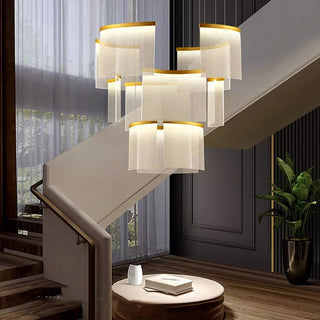 Mora - Round Hanging APP Dimmable Hanging Ceiling Chandelier