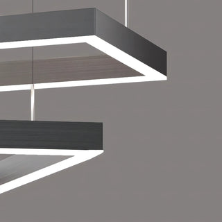 Brodie - Modern Minimalist Dimmable Hanging Square LED Ceiling Light Chandelier