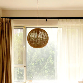 Graham - Handmade Fabric Round Ball Pendant Ceiling Lamp