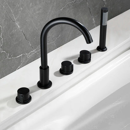 Nolan - Modern 5 Piece Bathtub Tap/Shower Set