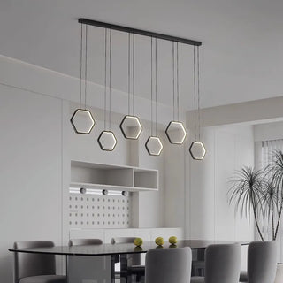 Glykeria - Modern Industrial Hexagon Hanging Light