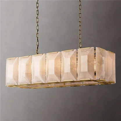 Naitis - Retro Vintage Marble Shade Ceiling Light Chandelier