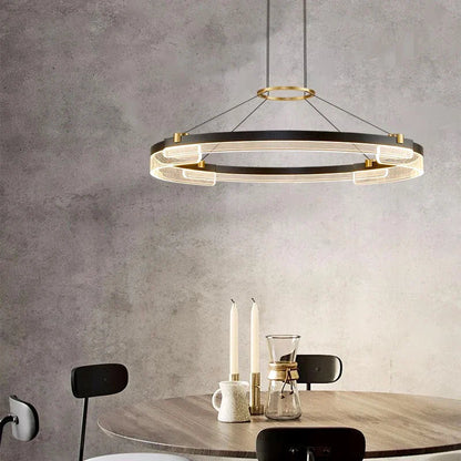 Serena - Modern Hanging Round LED Ceiling Chandelier