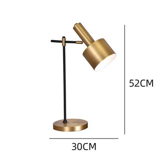 Ahrens - Adjustable Head Gold Desk Light