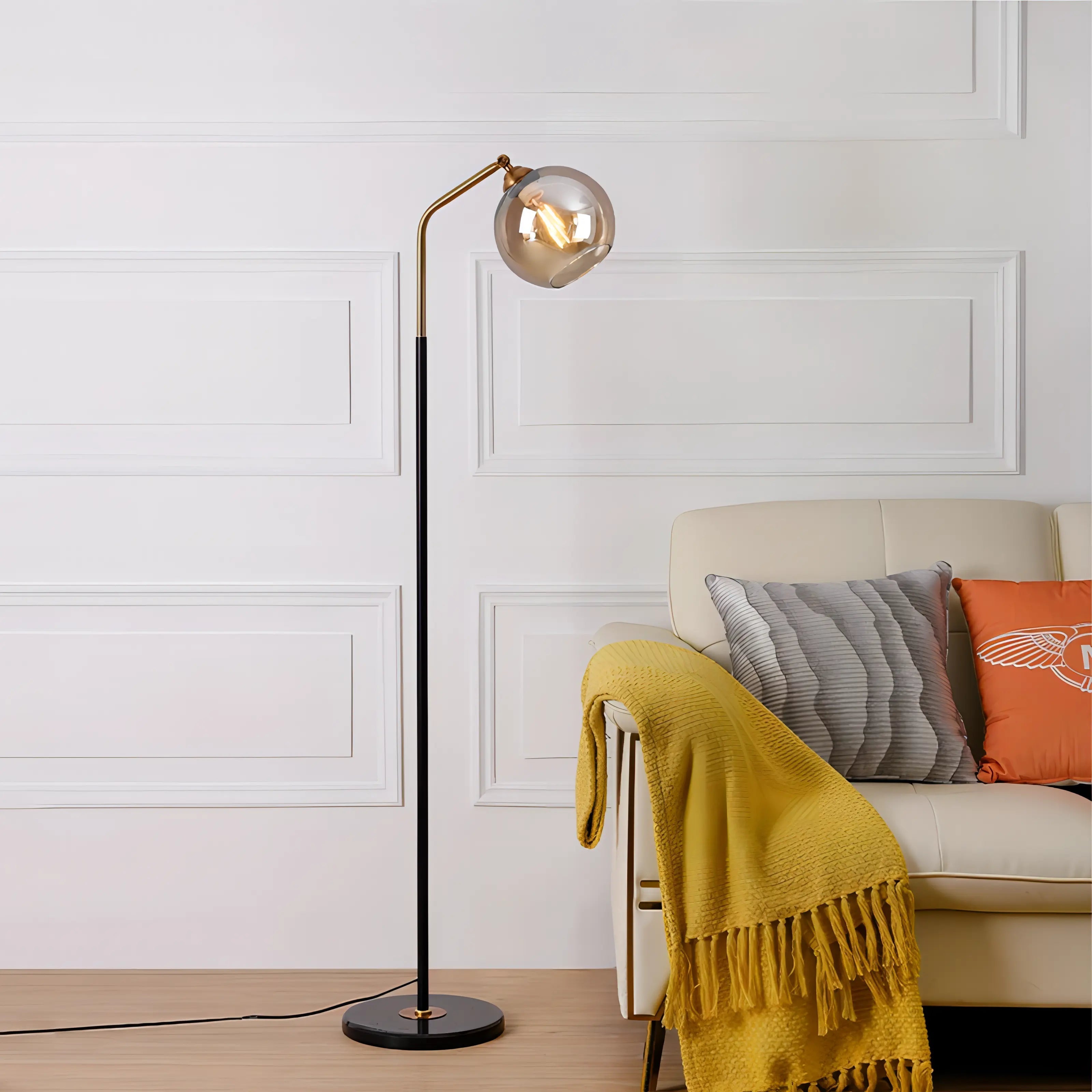 Simon - Modern Glass Orb Table Lamp