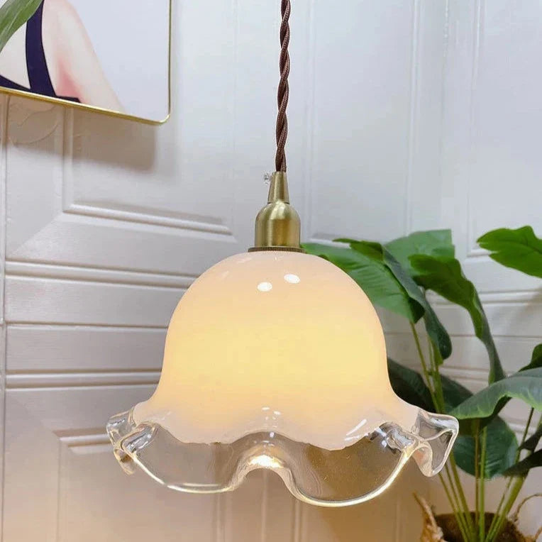 Serena - Glass Flower Hanging Ceiling Light