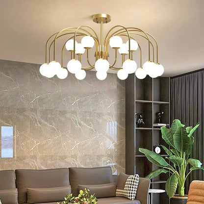 Astrid - Modern Hanging Glass Pendant Chandelier
