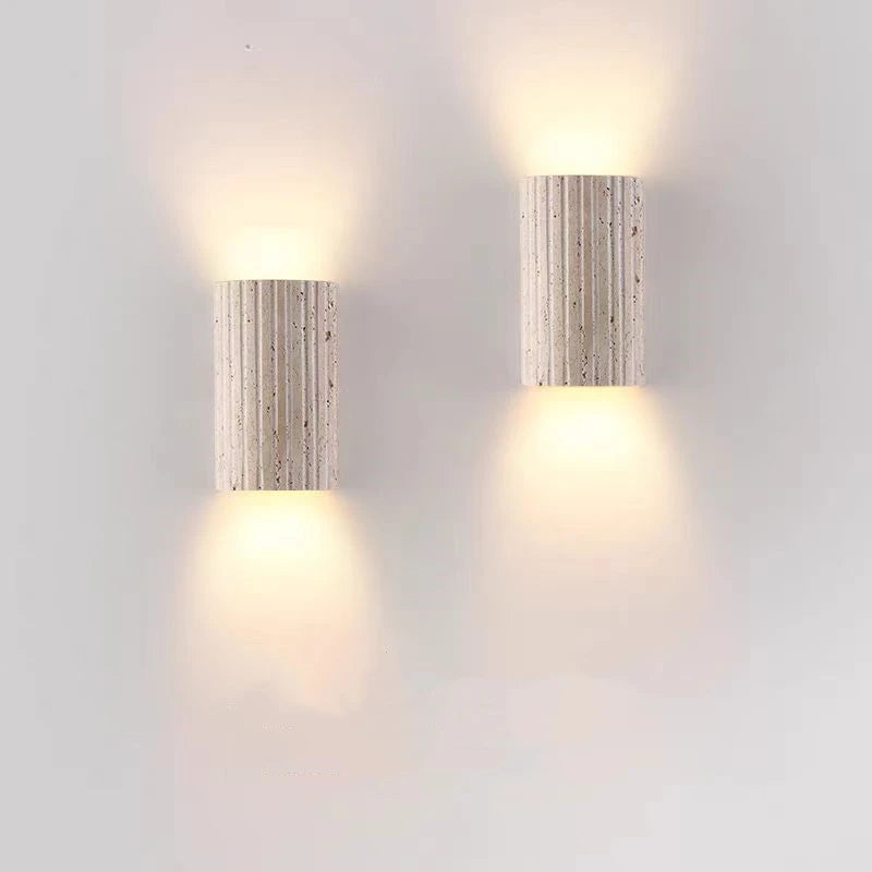 Cassidy - Natural Stone Wall Lamp 3000K Art Deco Sconce for Home