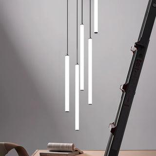Fredrica - LED Hanging Tube Modern Round Chandelier