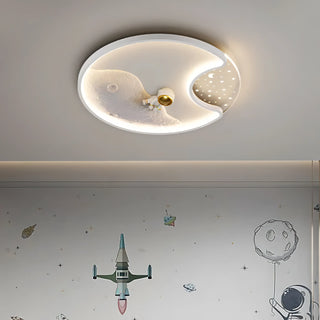 Kenyon - Surface Mounted Astronaut LED Round Ceiling Light Children's Room
