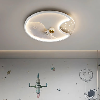 Kenyon - Surface Mounted Astronaut LED Round Ceiling Light Children's Room