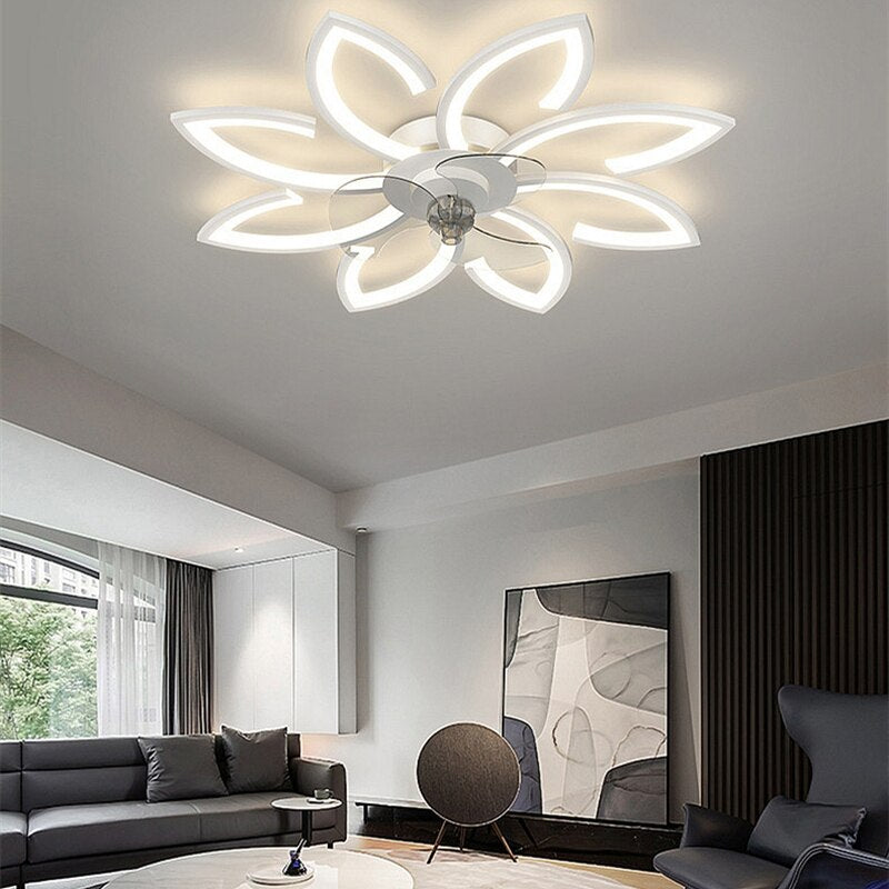 Ivo - Modern Flower Ceiling Fan Light 3 Blade