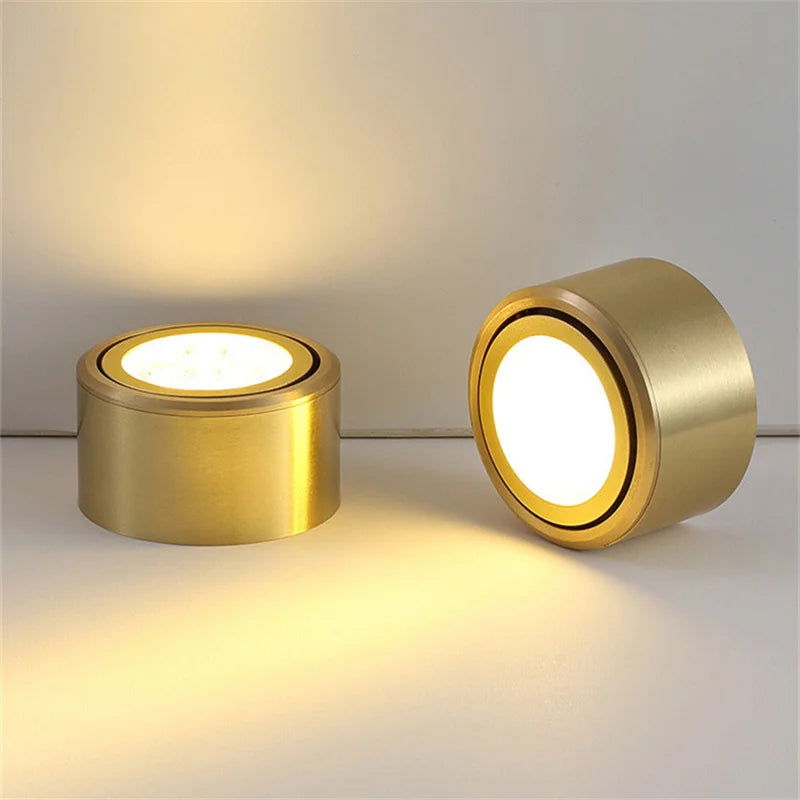 Kabelo - Modern Gold Copper Ceiling Downlight LED Spot Light Adjustable