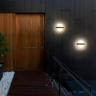 Caspian - Modern 10W Round LED Outdoor Wall Light