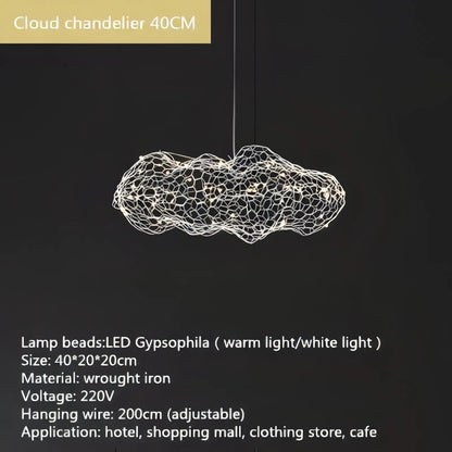 Iyla - Mesh Cloud Wire Ceiling Light