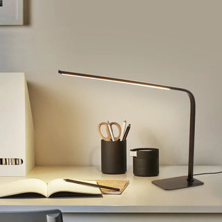 Bradshaw - Modern Brass Curved LED Table Desk Light