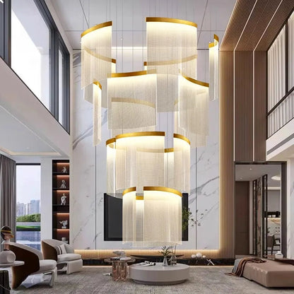 Mora - Round Hanging APP Dimmable Hanging Ceiling Chandelier
