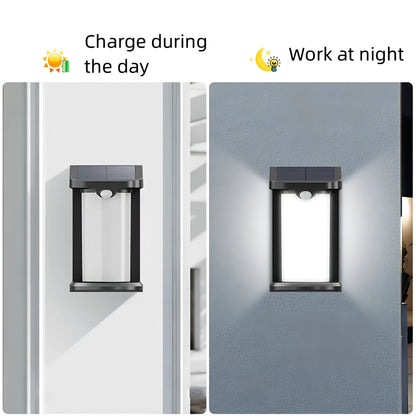 Mcghee - LED Round Outdoor Motion Sensor Wall Light