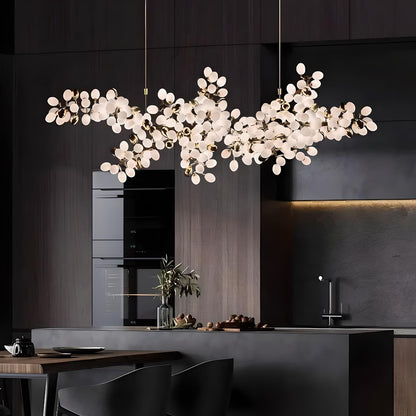 Boyd - Hanging White Petal Tree Modern Chandelier Ceiling Light