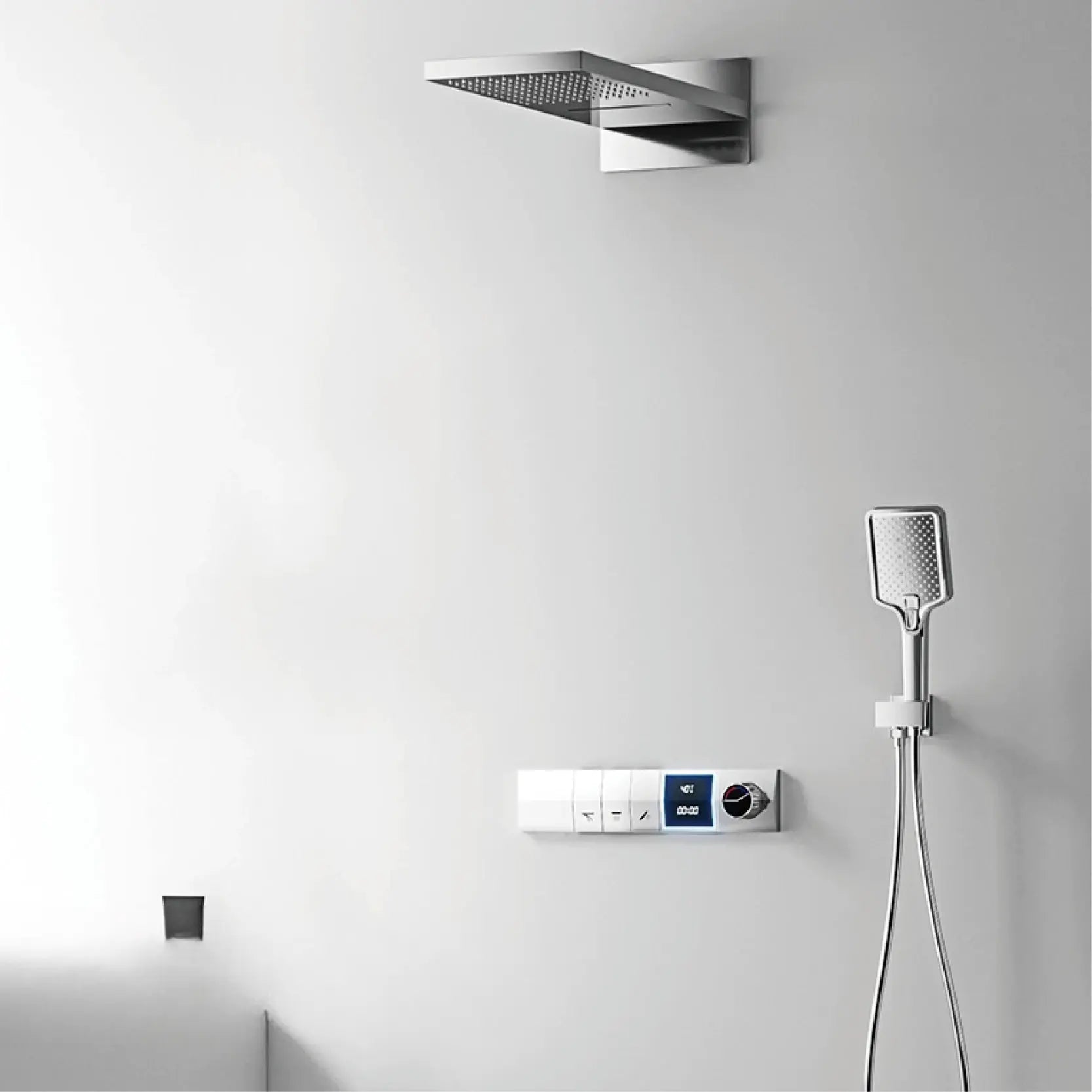 Castro - Brass LED Digital Shower System with Handheld Shower